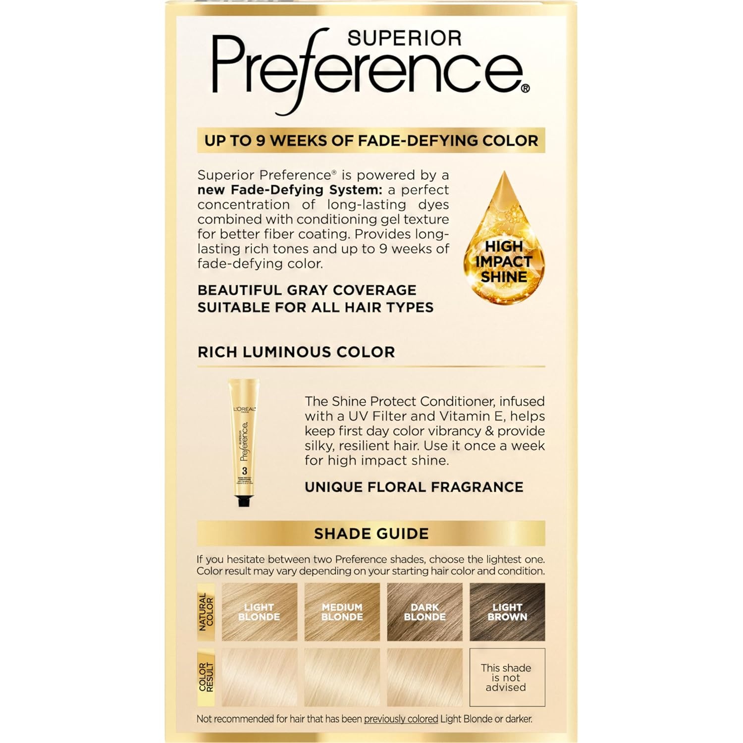 image:imageLOreal Paris Superior Preference Luminous FadeDefying Permanent Hair Color Hair Dye For Up to 9 Weeks of Radiance Medium Golden Brown 5G 1 Hair Dye Kit10NB Ultimate Natural Blonde