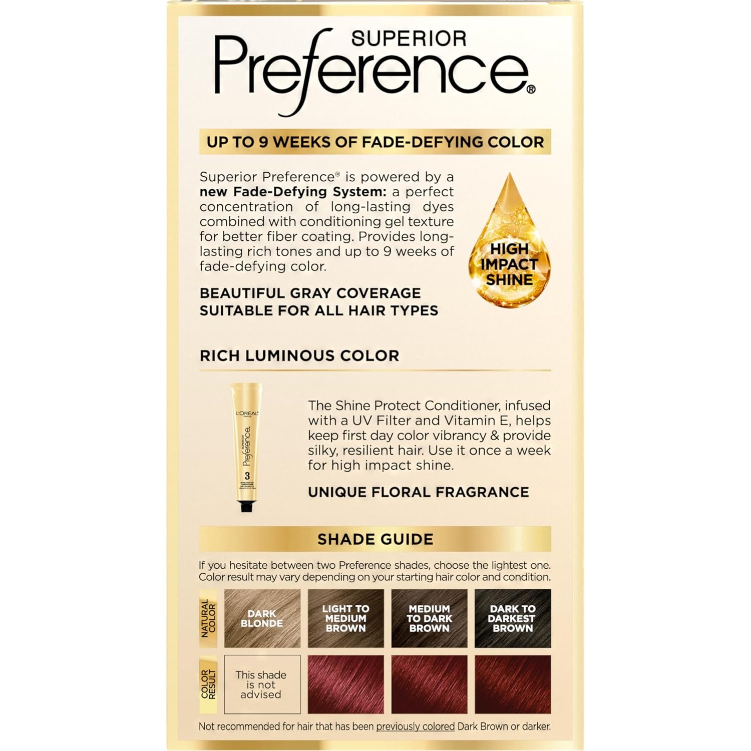 image:imageLOreal Paris Superior Preference Luminous FadeDefying Permanent Hair Color Hair Dye For Up to 9 Weeks of Radiance Medium Golden Brown 5G 1 Hair Dye Kit4R Dark Auburn