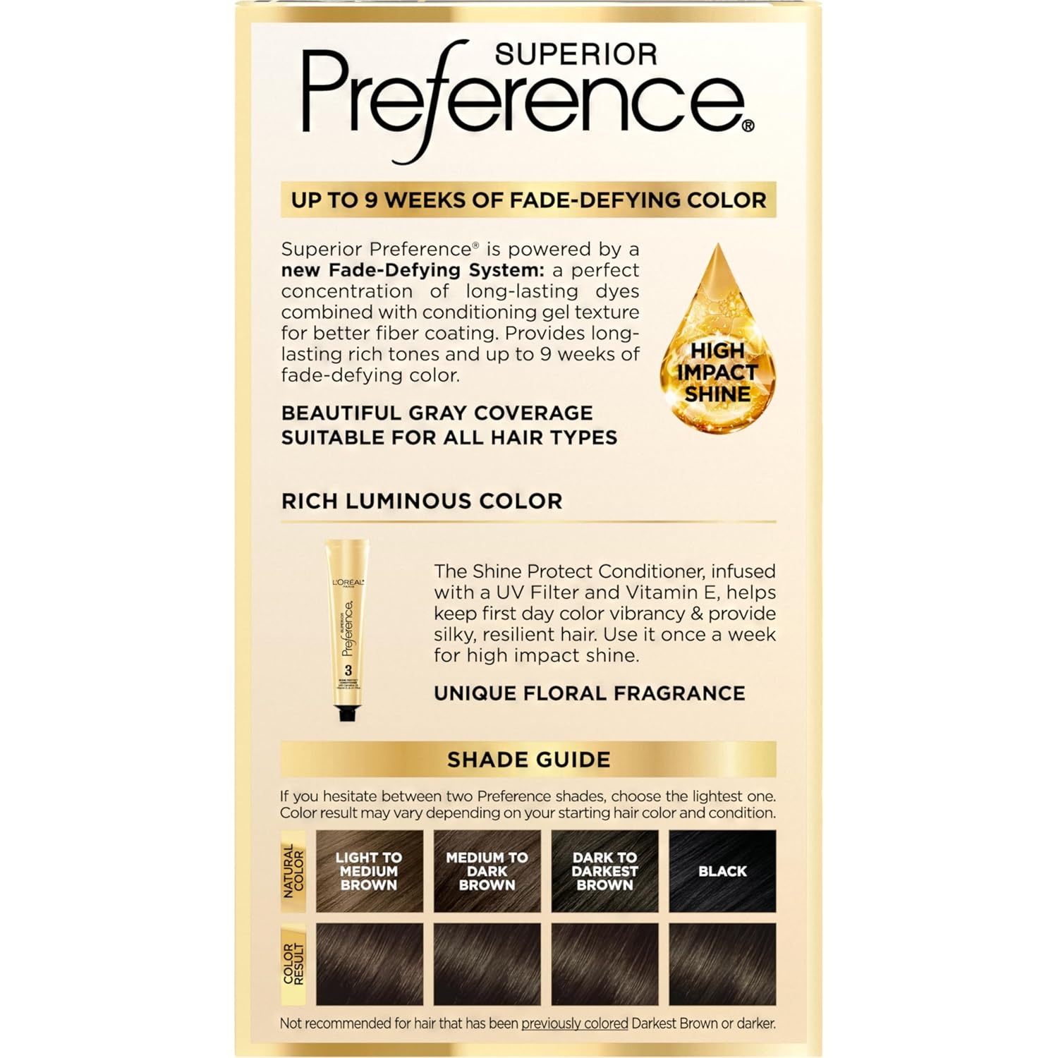 image:imageLOreal Paris Superior Preference Luminous FadeDefying Permanent Hair Color Hair Dye For Up to 9 Weeks of Radiance Medium Golden Brown 5G 1 Hair Dye Kit4A Dark Ash Brown