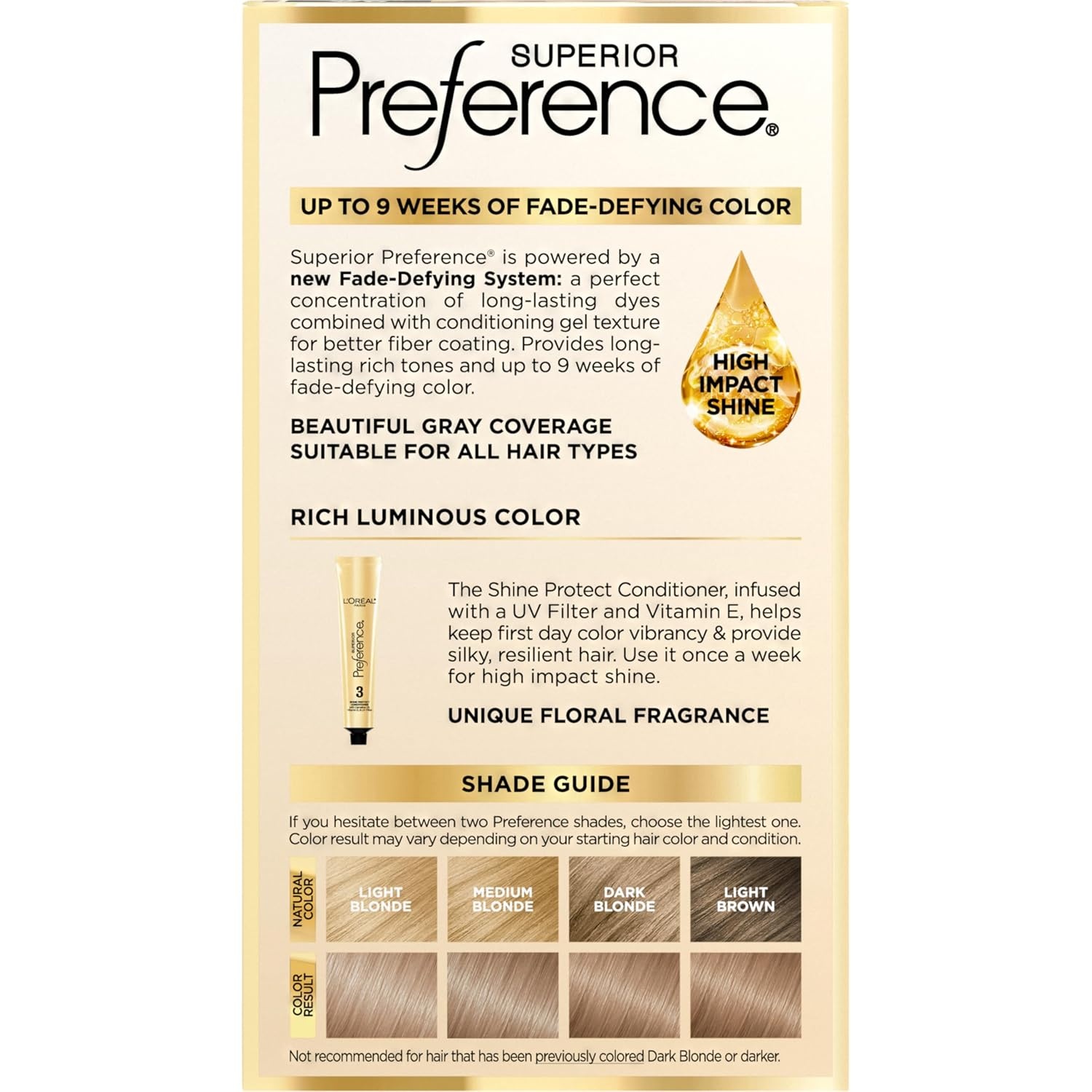 image:imageLOreal Paris Superior Preference Luminous FadeDefying Permanent Hair Color Hair Dye For Up to 9 Weeks of Radiance Medium Golden Brown 5G 1 Hair Dye Kit8A Ash Blonde