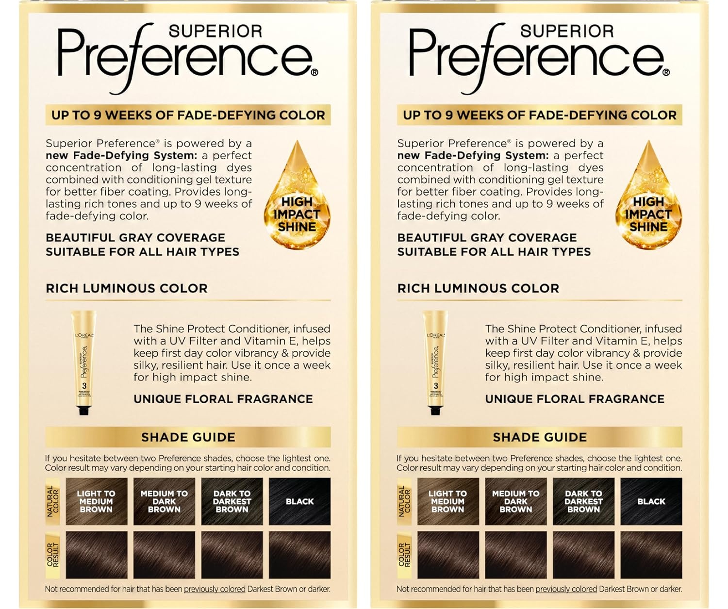 image:imageLOreal Paris Superior Preference Luminous FadeDefying Permanent Hair Color Hair Dye For Up to 9 Weeks of Radiance Medium Golden Brown 5G 1 Hair Dye Kit04 Dark Brown