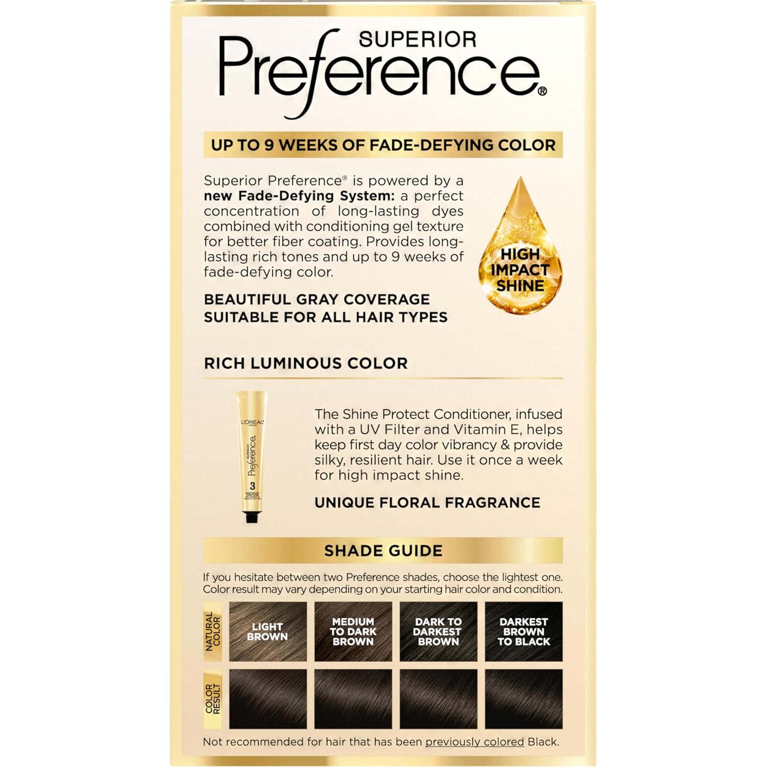 image:imageLOreal Paris Superior Preference Luminous FadeDefying Permanent Hair Color Hair Dye For Up to 9 Weeks of Radiance Medium Golden Brown 5G 1 Hair Dye Kit03 Soft Black