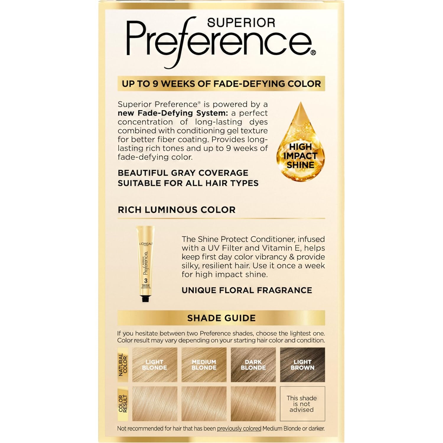 image:imageLOreal Paris Superior Preference Luminous FadeDefying Permanent Hair Color Hair Dye For Up to 9 Weeks of Radiance Medium Golden Brown 5G 1 Hair Dye Kit09 Natural Blonde