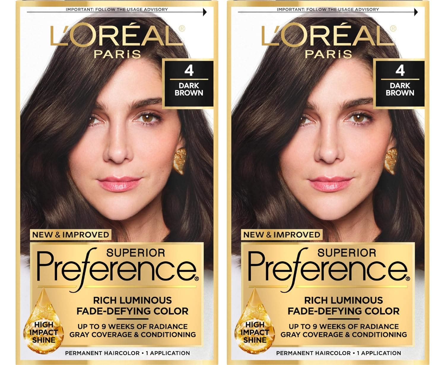 image:imageLOreal Paris Superior Preference Luminous FadeDefying Permanent Hair Color Hair Dye For Up to 9 Weeks of Radiance Medium Golden Brown 5G 1 Hair Dye Kit04 Dark Brown