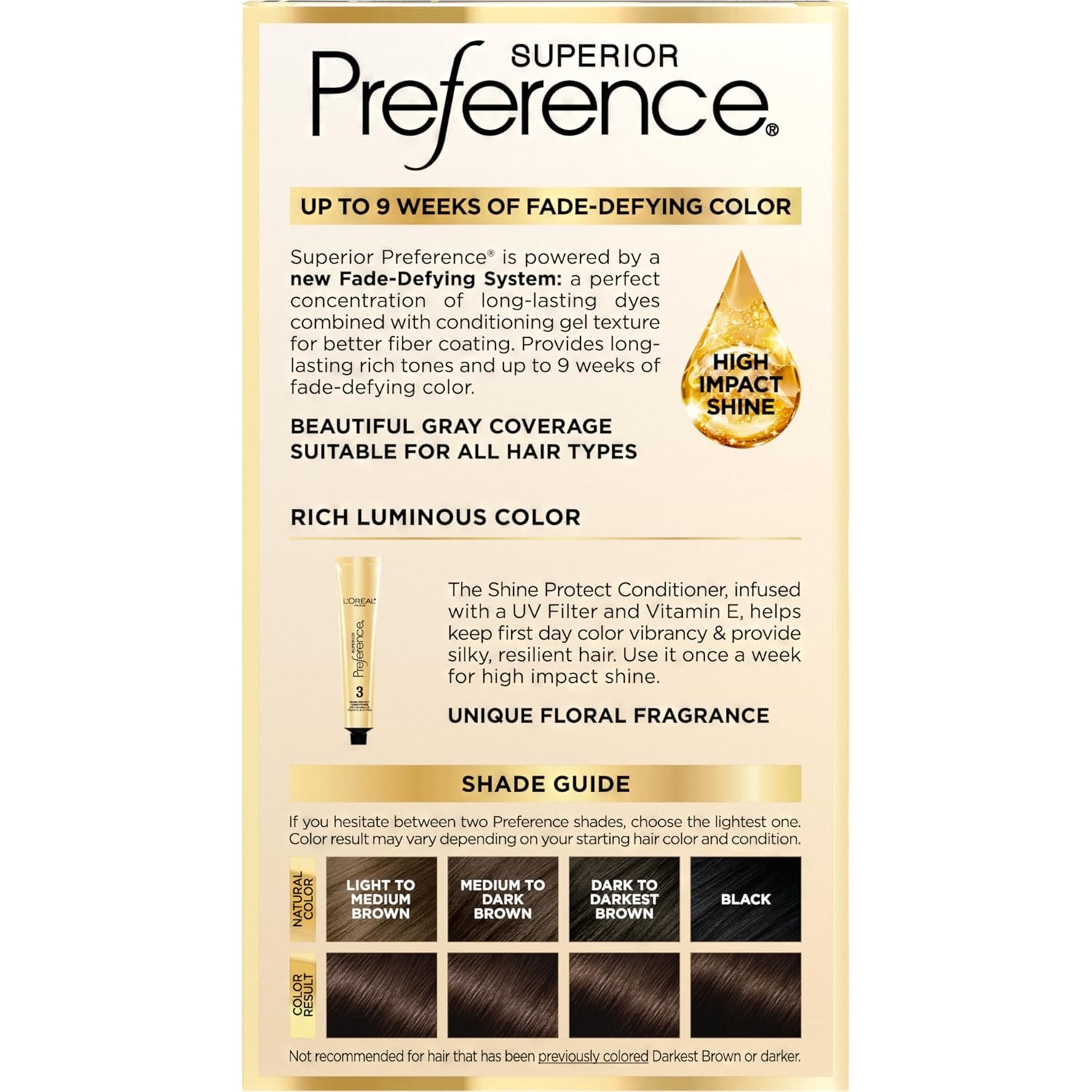 image:imageLOreal Paris Superior Preference Luminous FadeDefying Permanent Hair Color Hair Dye For Up to 9 Weeks of Radiance Medium Golden Brown 5G 1 Hair Dye Kit04 Dark Brown
