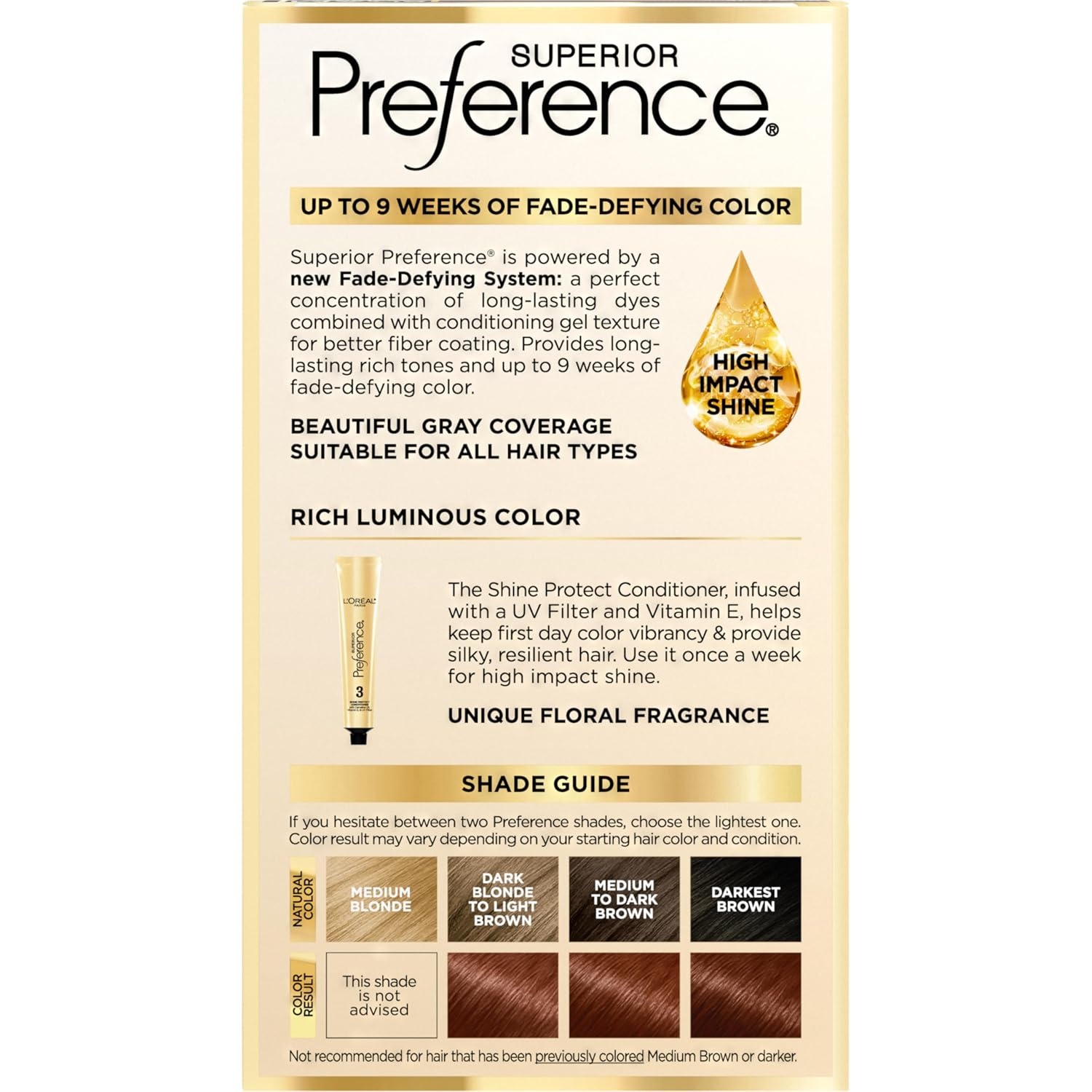 image:imageLOreal Paris Superior Preference Luminous FadeDefying Permanent Hair Color Hair Dye For Up to 9 Weeks of Radiance Medium Golden Brown 5G 1 Hair Dye Kit55AM Medium Copper Brown