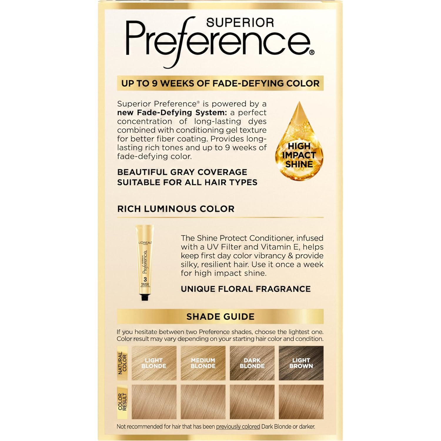 image:imageLOreal Paris Superior Preference Luminous FadeDefying Permanent Hair Color Hair Dye For Up to 9 Weeks of Radiance Medium Golden Brown 5G 1 Hair Dye Kit08 Medium Blonde