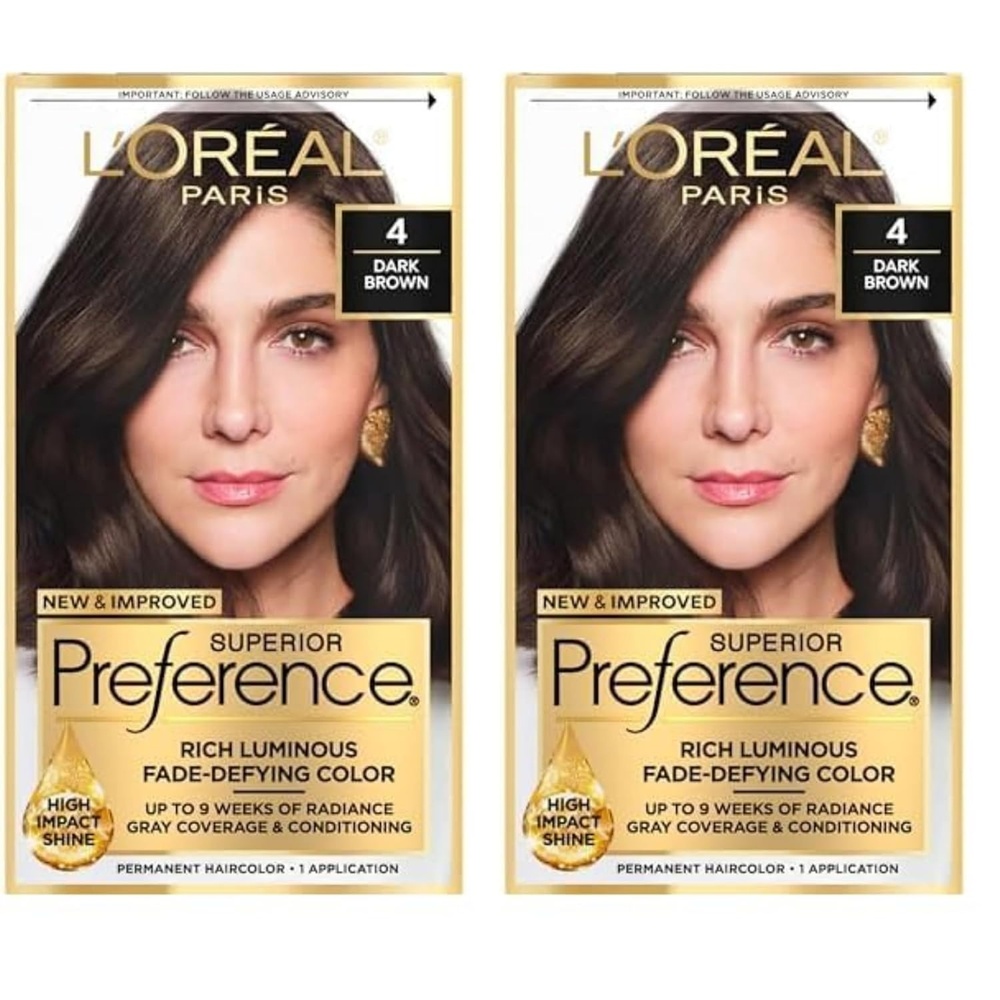 image:imageLOreal Paris Superior Preference Luminous FadeDefying Permanent Hair Color Hair Dye For Up to 9 Weeks of Radiance Medium Golden Brown 5G 1 Hair Dye Kit4 Dark Brown