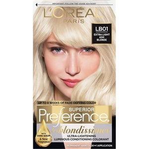 L’Oreal Paris Superior Preference Luminous Fade-Defying Permanent Hair Color, Hair Dye For Up to 9 Weeks of Radiance, Medium Golden Brown 5G, 1 Hair Dye Kit(LB01 Extra Light Ash Blonde)